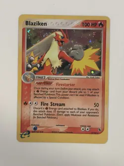 Pokemon Blaziken 3/109 EX Ruby & Sapphire Holo Rare 2003 - NM - Image 1