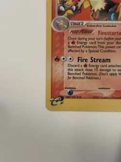 Pokemon Blaziken 3/109 EX Ruby & Sapphire Holo Rare 2003 - NM - Image 2