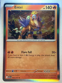 Entei 025/217 Rare ME: Ascended Heroes Pokemon Holo Near Mint - Image 1