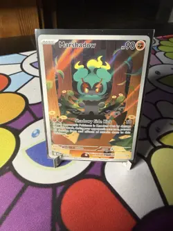 Pokemon Marshadow Illustration Rare Holo 146/132 Me01 Basic 90 HP - Image 1