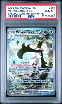 2023 POKEMON PAL EN-PALDEA EVOLVED #256 MEOWSCARADA EX PSA 10 - Image 1