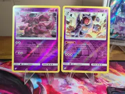POKEMON NIDOQUEEN 56/181 & NIDOKING 59/181 REVERSE HOLO RARES SUN & MOON TEAM UP - Image 1