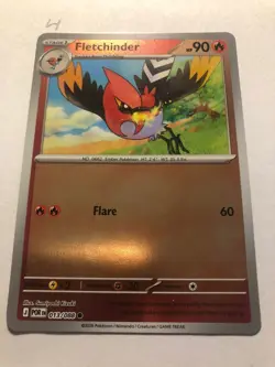 Fletchinder 013/088 Common Perfect Order Pokemon Reverse Holo Near Mint (fresh) - Image 1