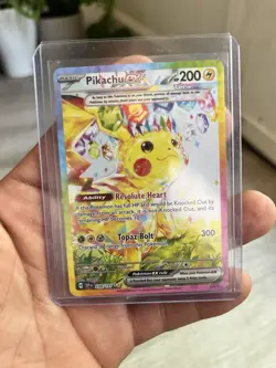 Pokemon Pikachu ex Tera Full Art Special Illustration Rare Holo Surging Sparks - Image 1