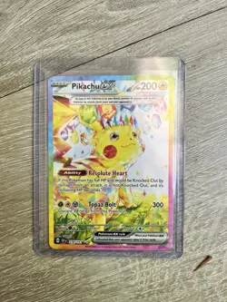 Pokemon Pikachu ex Tera Full Art Special Illustration Rare Holo Surging Sparks - Image 2