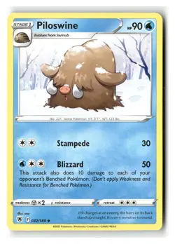 Piloswine 032/189 Uncommon Astral Radiance Pokemon Near Mint - Image 1