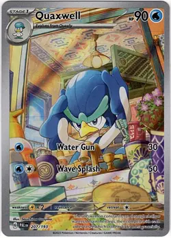 Pokemon Paldea Evolved Quaxwell 207/193 Illustration Rare - Image 2