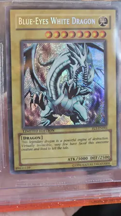 2005 Yugioh Forbidden Legacy ☆ BLUE-EYES WHITE DRAGON☆FL1-EN001 BGS 9☆ MINT - Image 3