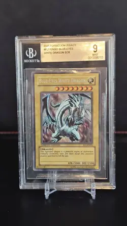 2005 Yugioh Forbidden Legacy ☆ BLUE-EYES WHITE DRAGON☆FL1-EN001 BGS 9☆ MINT - Image 5