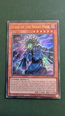 Yu-Gi-Oh! Maze of Muertos Stare of The Snake Hair MZMU-EN003 - Image 1