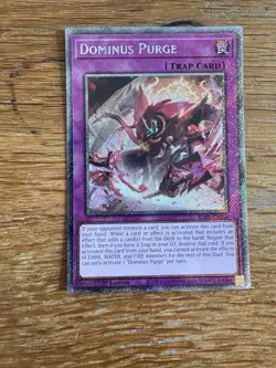 YUGIOH x1 RA05-EN150 DOMINUS PURGE - PLATINUM SECRET 1st EDITION - Image 1