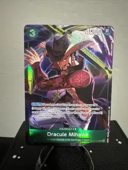 Dracula Mihawk ST12-003 SR One Piece Illustration Box Vol. 4 Promo - Image 1