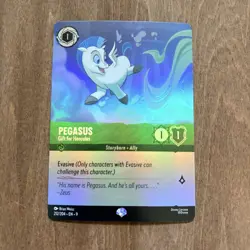 Disney Lorcana Fabled PEGASUS Gift for Hercules Epic 212/204 Foil - Image 1