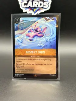 Disney Lorcana Winterspell Akood Et Emuti 29/204 Cold Foil - Lilo & Stitch NM/M - Image 1