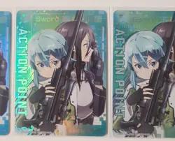 x3 Sword Art Online Sinon Action Point Foil - UEPR /SAO-AP01 NM - Union Arena - Image 2
