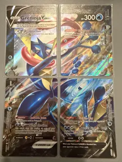 Pokemon Greninja V-UNION 4-Card Lot Sword & Shield Promo Holofoil - English - Image 1