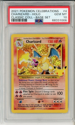 PSA 10 CHARIZARD 4/102 | Classic Collection Celebrations Graded Pokemon Card - Image 1