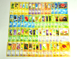 Pokemon card LOT 60 Old Back Japanese Pikachu Unown Meowth Raichu Eevee Jynx etc - Image 1