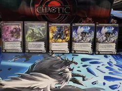 Chaotic TCG M'arillian Creature Alliances Unraveled 5 Card Lot - Image 1