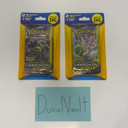 Pokemon TCG 4 (3 Card) Sun and Moon Unbroken Bonds Dollar General Booster Packs - Image 1