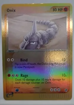 Onix - 71/100 EX Sandstorm Reverse Holo Pokemon Card - LP - Image 1