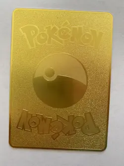 Shiny Charizard Gold Metal Card Fire - Image 2