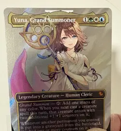 Yuna, Grand Summoner (Borderless) (Surge Foil) Commander: Final Fantasy Foil - Image 3