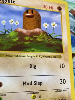 Diglett 47/102 | 1st Edition Base Set Shadowless, MP | Pokemon TCG 1999 - Image 3