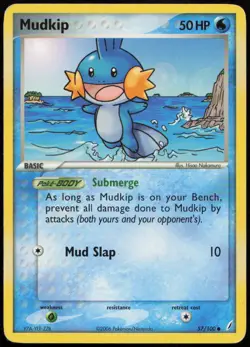 Mudkip 57/100 MP Crystal Guardians Common Pokemon - Image 1