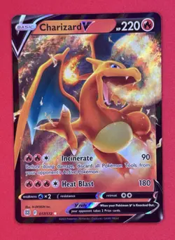 Pokemon Charizard V 017/172 Ultra Rare Holo Brilliant Stars - Image 1