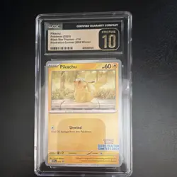 Pokemon Pikachu CGC Pristine 10 Promo #225 World Championship 2025 SV - Image 1