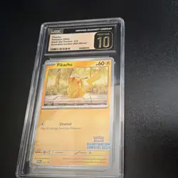 Pokemon Pikachu CGC Pristine 10 Promo #225 World Championship 2025 SV - Image 2
