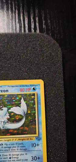 Pokemon TCG - Vaporeon - 12/64 - Holo Unlimited Jungle Unlimited [Moderate Play] - Image 4