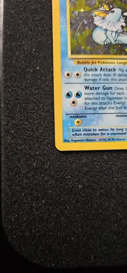 Pokemon TCG - Vaporeon - 12/64 - Holo Unlimited Jungle Unlimited [Moderate Play] - Image 5