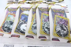 Lot of 10! POKEMON SWORD SHIELD BOOSTER PACKS With Coin Astral Lost Origin MORE! - Image 2