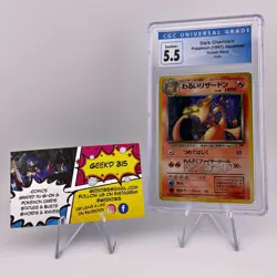 1997 Pokemon Dark Charizard Team Rocket Japanese Holo Rare #006 CGC 5.5 EX+ - Image 1