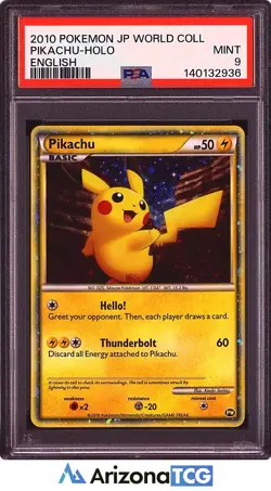Pokemon 2010 Pikachu Holo World Collection PSA 9 - Image 1