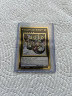 Cyber Dragon Infinity Alt Art MAGO-EN033 Yu-Gi-Oh Holo Prem Gold Rare 1st Ed NM - Image 1