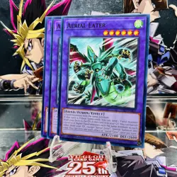 Yugioh 3x Playset Aerial Eater INFO-EN089 Common 1st Ed Near Mint - Image 1