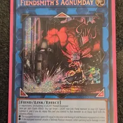 1x (M/NM) Fiendsmith's Agnumday MP25-EN109 Prismatic Secret Rare 1st Ed. Yugioh - Image 1