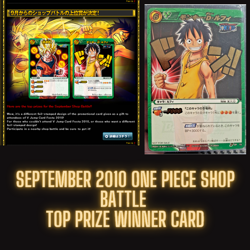 Monkey D. Luffy GOLD DON Miracle Battle ONE PIECE BATTLE TOP TOURNAMENT PRIZE - Image 1