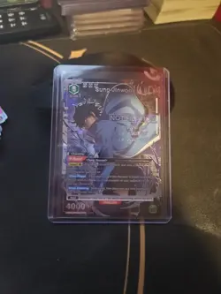 Union Arena Solo Leveling Sung Jinwoo UE07-049 SR* Alt Art - Image 1