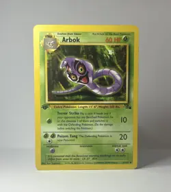 First Edition Arbok Fossil 31/62 Uncommon Non Holo 1999 LP Pokemon TCG Card - Image 1