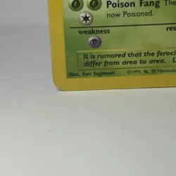 First Edition Arbok Fossil 31/62 Uncommon Non Holo 1999 LP Pokemon TCG Card - Image 5