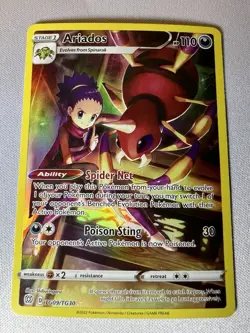 Ariados TG09 - Brilliant Stars Holo Pokemon Card Near Mint (NM) - Image 1