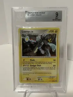 Luxray BGS Beckett 9 5/99 Arceus Platinum Holo 2009 Pokemon Card - Image 1