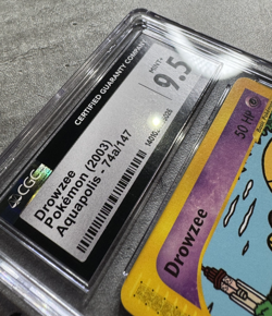 Pokemon Card Drowzee CGC 9.5 Mint+, e-Reader Aquapolis 74b/147, WOTC 2003 (1) - Image 5