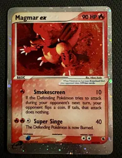 Magmar ex - 100/109 - Ultra Rare - EX Ruby & Sapphire - Pokemon Card - Image 1