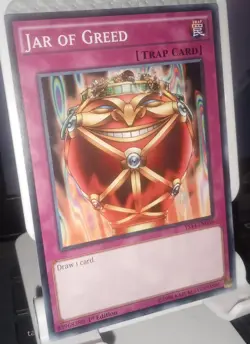 Jar of Greed YS14-EN038 C Reg Trap Card Super Starter Space-Time Showdown 1st Ed - Image 1