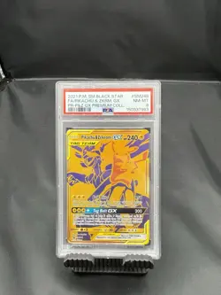 Pokemon Pikachu & Zekrom GX SM Black Star Promo SM248 PSA 8 English Card - Image 1